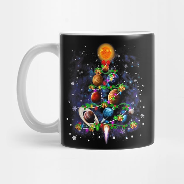 Solar system planets christmas tree gift decor xmas tree by Tianna Bahringer